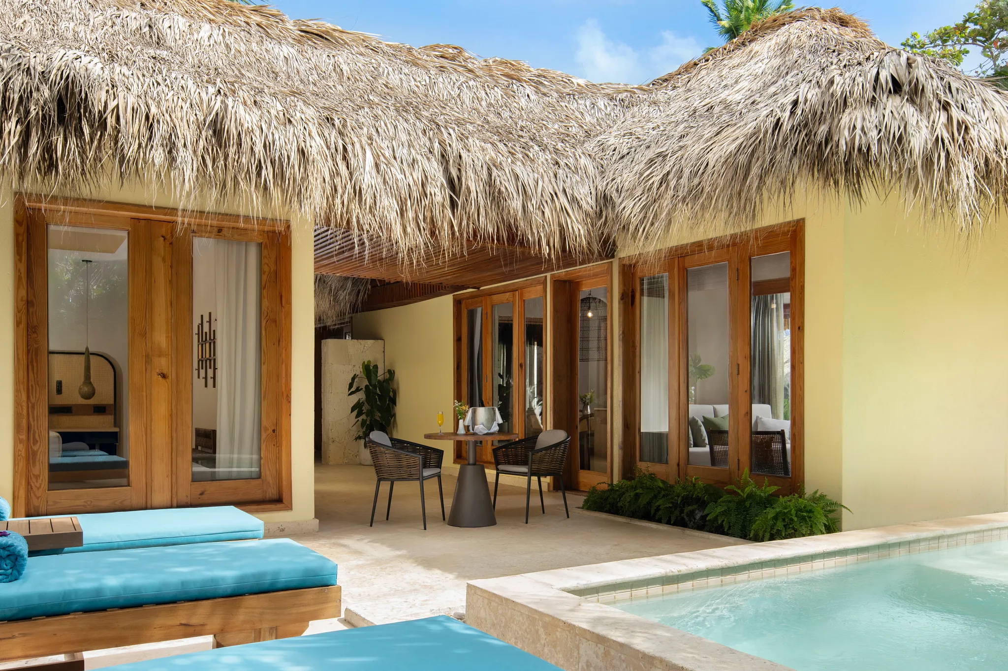 Villa Caribe Garden View private terrace with plunge pool at Zoëtry Agua Punta Cana.